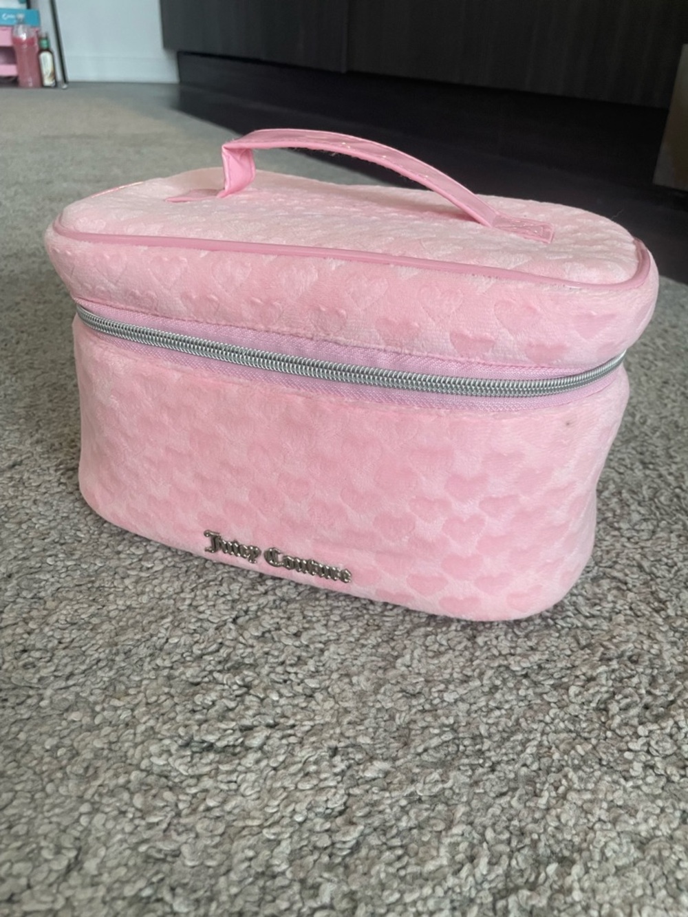 Juicy Couture Pink Heart Makeup Bag NWOT